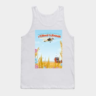 Pennsylvania Rural travel poster Tank Top